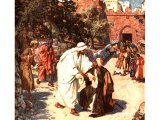 
單擊圖案，看聖經故事 - Jesus healing a leper - by William Hole