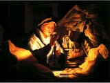
單擊圖案，看聖經故事 - The Rich Fool, by Rembrandt. Panel, 1627. Berlin, Gem ldegalerie der Staatlichen Museen.