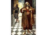 
單擊圖案，看聖經故事 - The parable of the Pharisee and the Publican - painting by Harold Copping