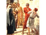 
單擊圖案，看聖經故事 - The parable of the Unmerciful Servant - painting by Harold Copping