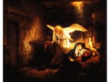 
單擊圖案，看聖經故事 - ′The Angel Appears to Joseph in a Dream′ by Rembrandt