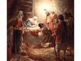 
單擊圖案，看聖經故事 - The shepherds come to see the baby Jesus 